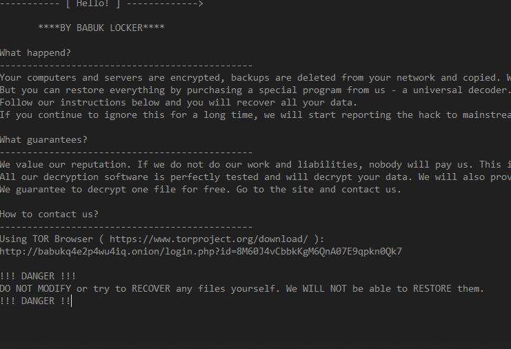 Babuk Loader _NIST_K571_ Virus File virus file