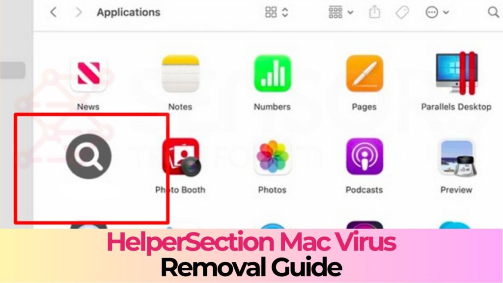 HelperSection Mac Adware - Removal Guide